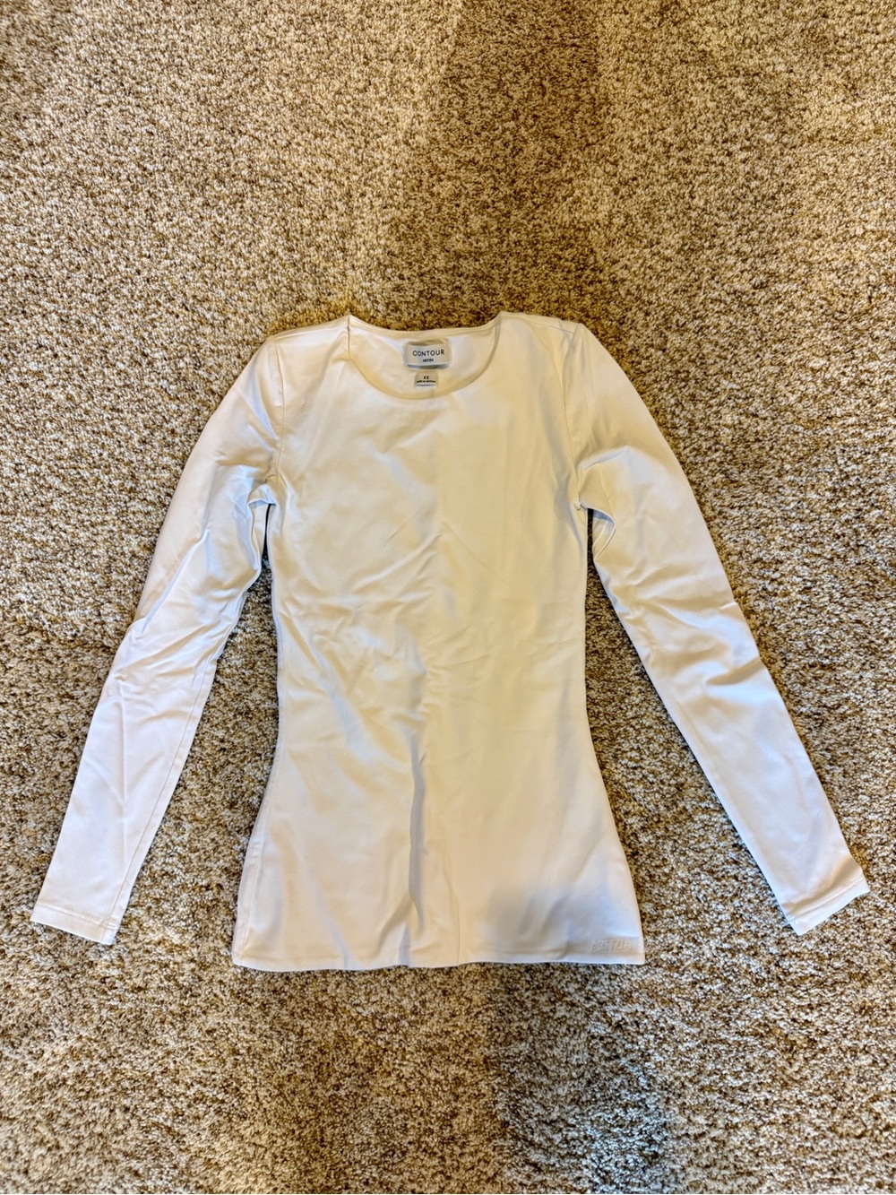 Aritzia Original Contour Splendid Crew Longsleeve Bright White XS